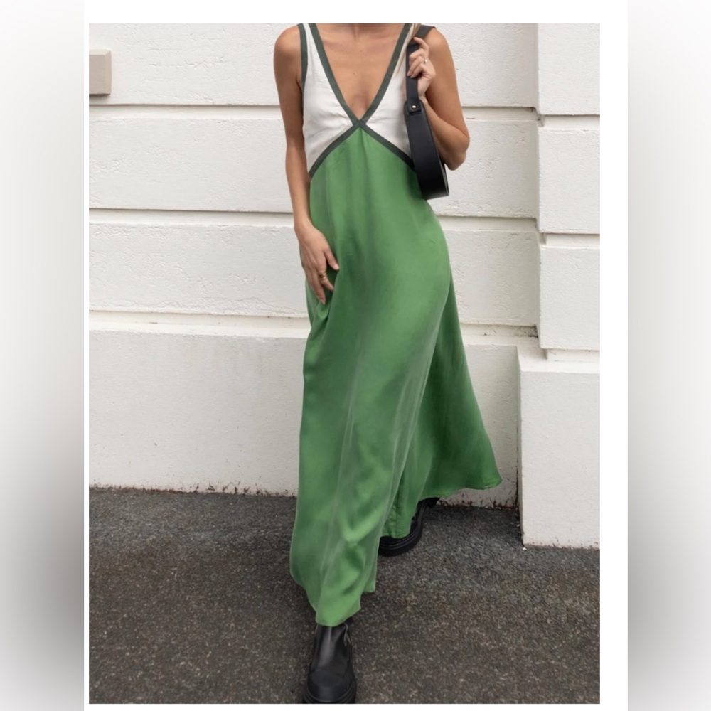 Long Satin Dress